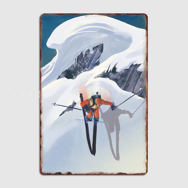 

Good to the last drop extreme ski Metal Print Mural Garage Decoration Club Party Vintage Tin Sign Poster Coffee Bar decoration