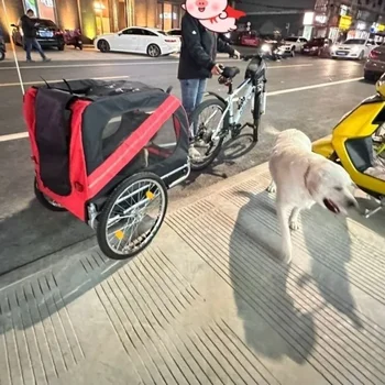 Folding Bicycle Pet Trailer Stroller 1