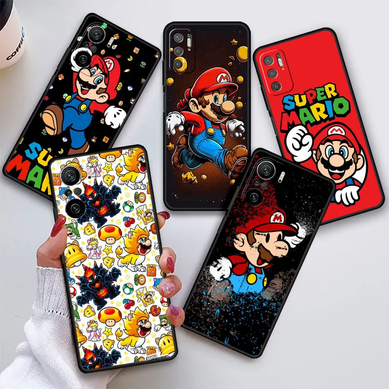 

Super Mario Game Case For Xiaomi Redmi 12 10 9 12C 10C 10A 9A 9C 9T A1 9i K40 K60 K50 Gaming Note 8 7 Silicone Funda Phone Cover