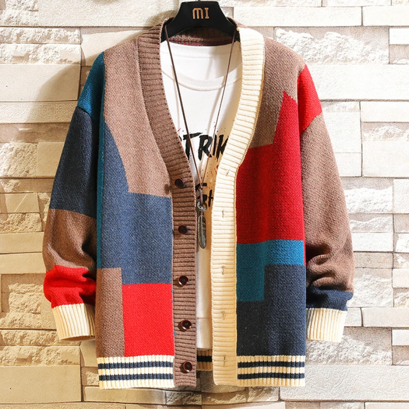 

2023 Top Grade New Autum Winter Designer Brand Luxury Fashion Knit Cardigans Sweater Men Casual Trendy Coats Jacket Men Clothes