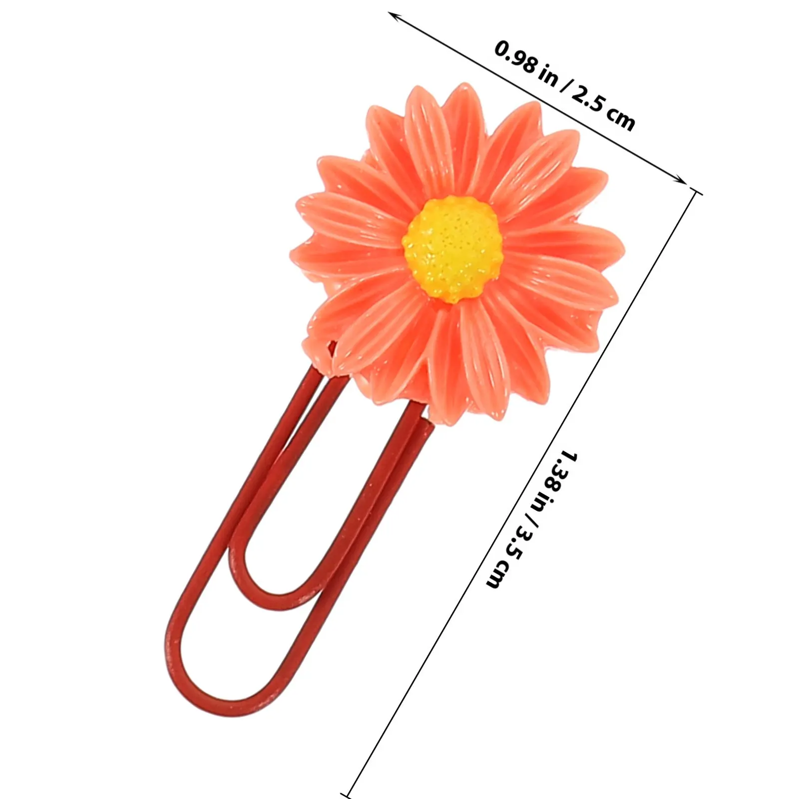 12Pcs 우아한 꽃 종이 클립 학생을위한 프리미엄 북마크 마킹 클립 어린이 동료 완벽한 선물 장식 꽃