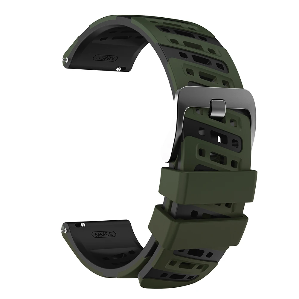 Silicone Sport Wristband - 22mm Watch Strap