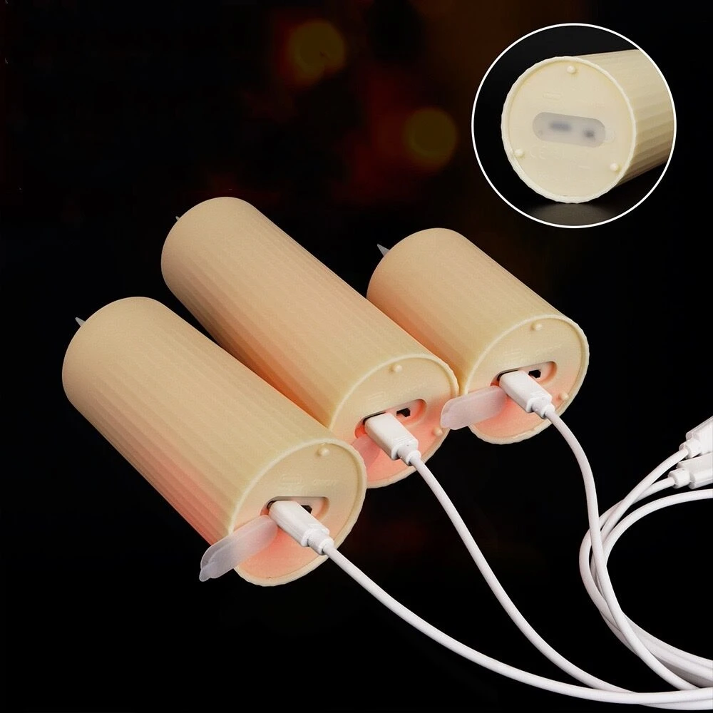 6 candele a LED (diametro: 6,3 cm x altezza: 17,8 cm), candele finte a pilastro, candele senza fiamma, funzionamento a batteria/batterie incluse, velas artificiales para decorazione per San Valentino