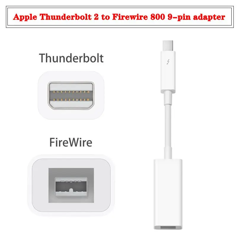 Apple Thunderbolt 2 to Firewire A1463 1394B Apple Thunderbolt