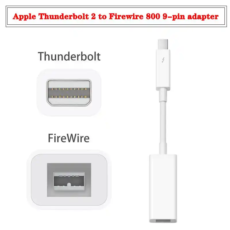 Apple Thunderbolt 2 to Firewire A1463 1394B Apple Thunderbolt