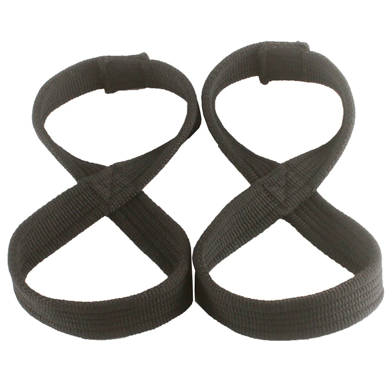 Cotton 7mm Thickened Figure 8 Weightlifting Belts Bands Anti-Slip Deadlift Powerlifting Straps Pull-ups Hand Protection 2