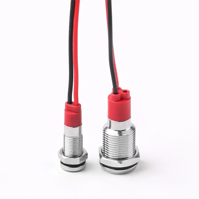 รูปสินค้า ไฟ LED โลหะทนทาน ขนาด 6-12 มม. สีสดใส สายกันน้ำ