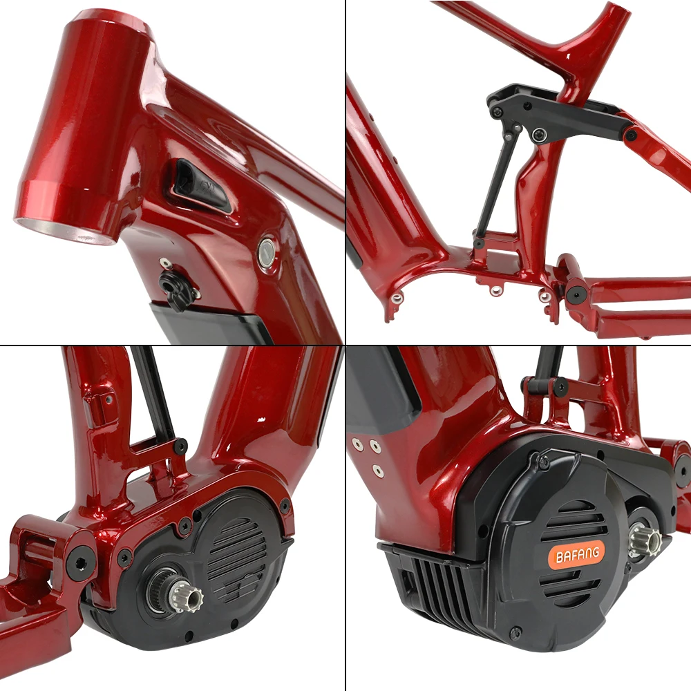 Electric Mountain Bike Frame E-bike Frame 27.5/29ER Hybrid Bike 17/19inch Bafang M620 Mid-Motor 17.5Ah Integrated Battery
