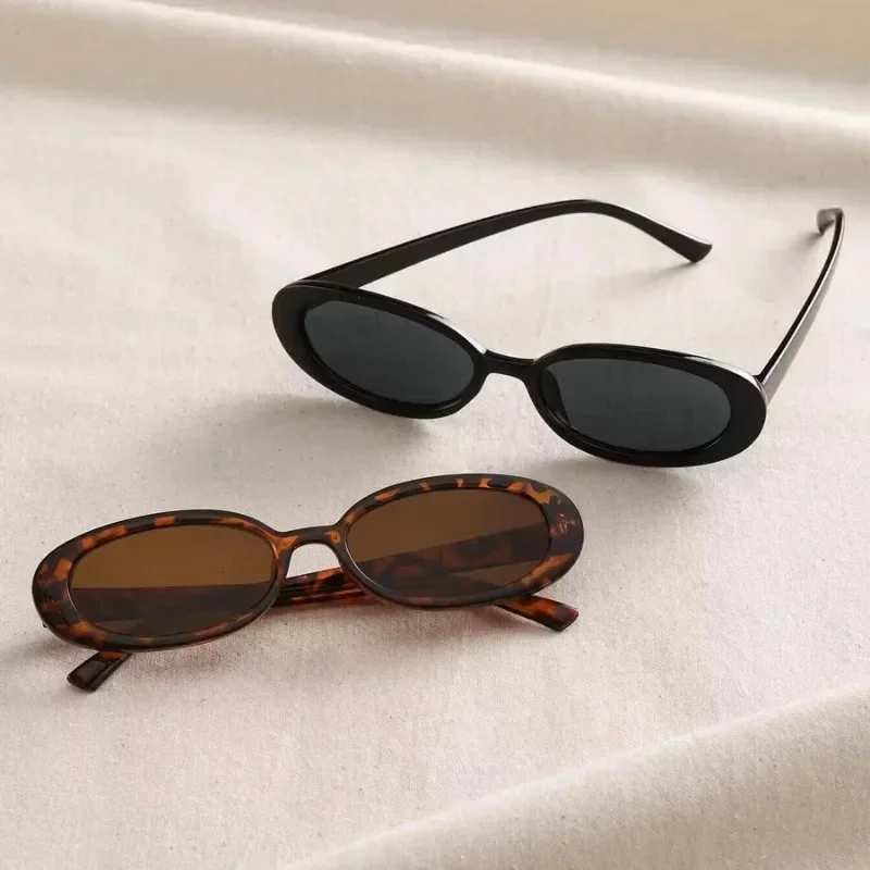 Vintage Oval Women Sunglasses Luxury Brand Designer Small Oval Sun Glasses Retro Black Red Glasses ladies Goggle UV400 Eyewear women sunglasses