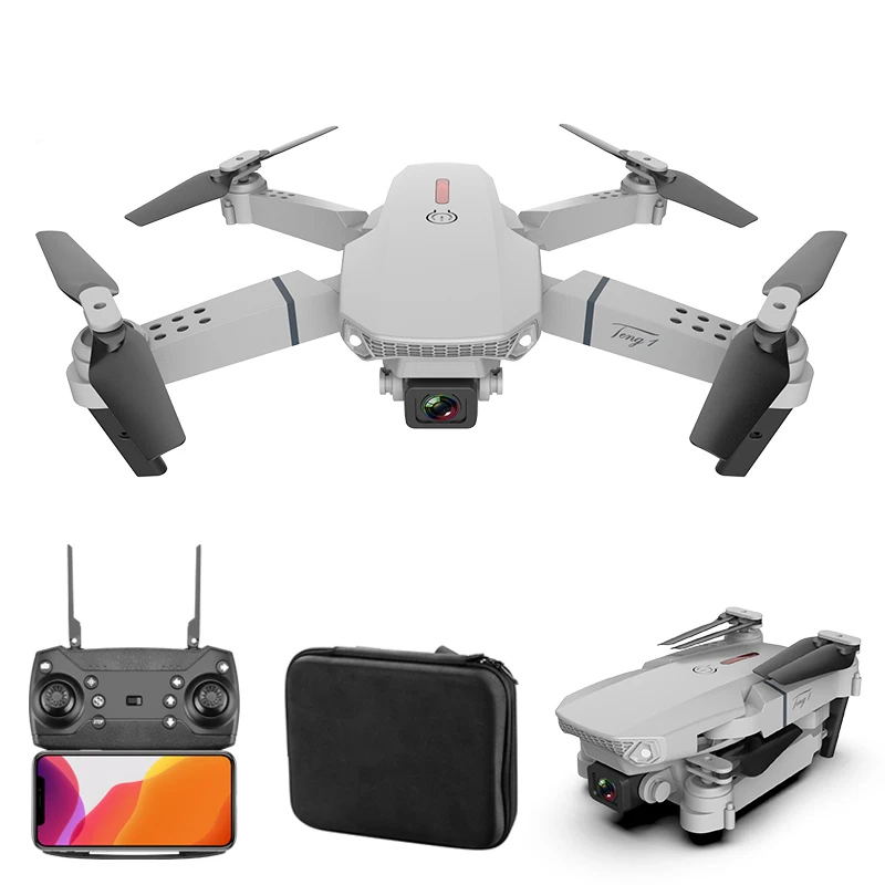 LSRC E88 PRO мини Радиоуправляемый Дрон WiFi FPV с 4K 720P HD двойной камерой режим удержания высоты складной Радиоуправляемый Дрон Квадрокоптер модель игрушки