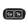Periodic Table of Elements Print Cosmetic Case Pencil Bag Cute Genius Stationary Bag Teenager Pencil Box School Case Supplies 3
