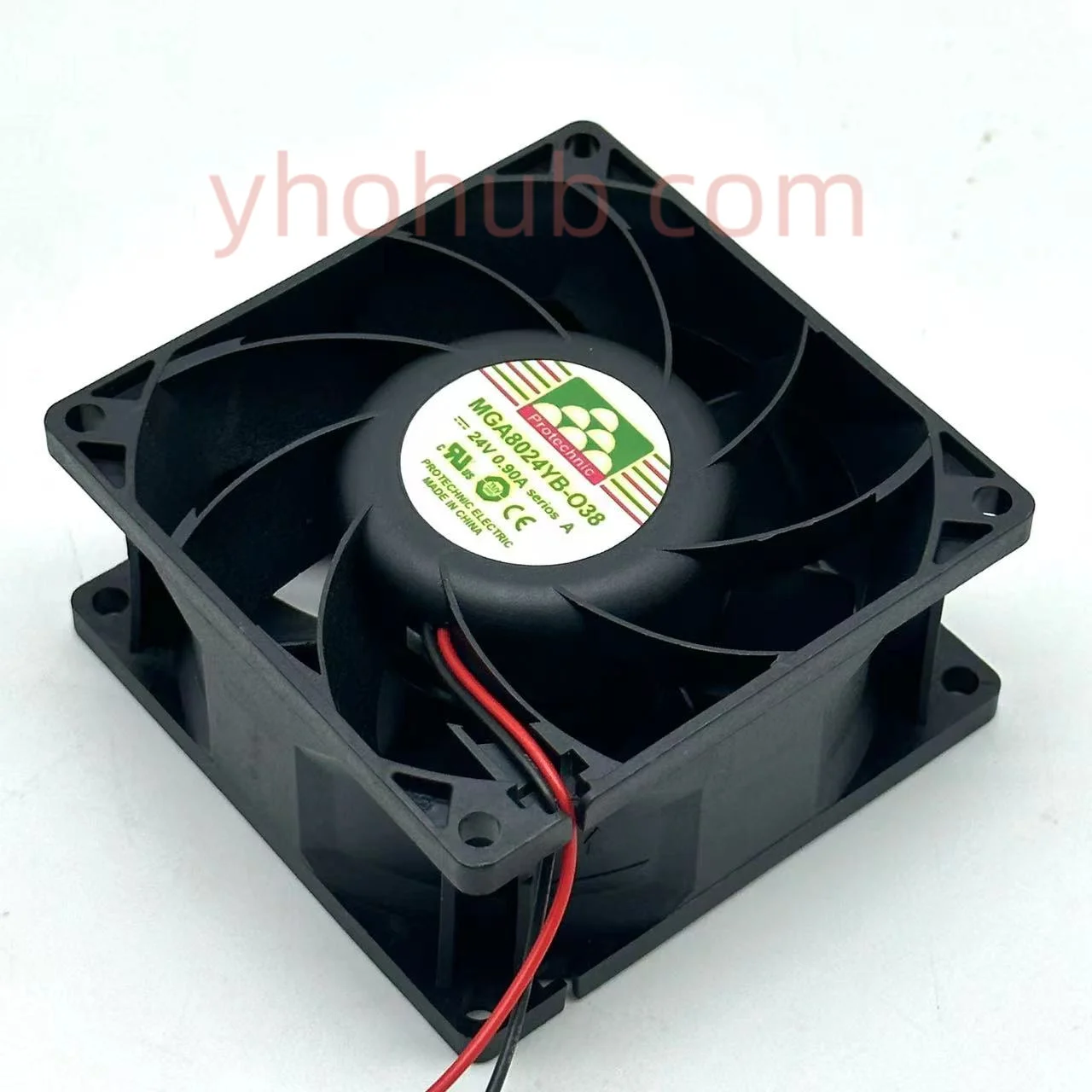 Magia Mga8024yb-o38 24v 0.90a 80x80x38 mm Ventilador de Refrigeração do Servidor Fios