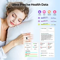 LED Display Screen Smart Ring for Heart Rate Oxygen Sleep Monitoring Multi Sports Modes Waterproof Bluetooth Women Healthy Rings - Image 3