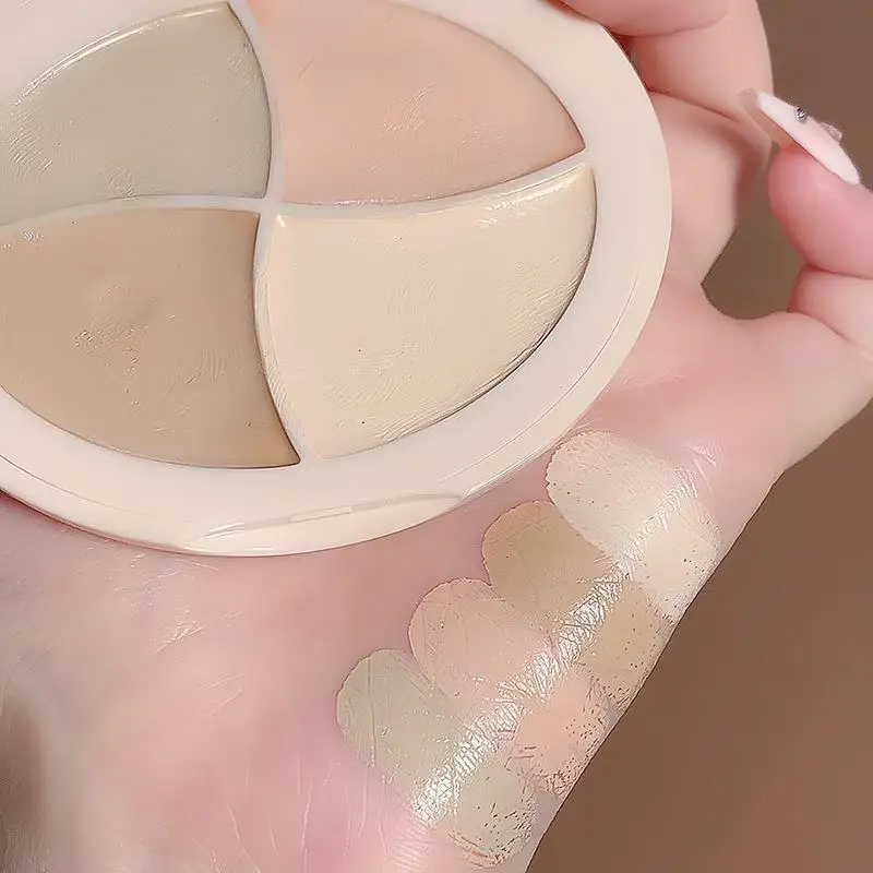 Four-color Concealer Facial Concealer Spots Tear Grooves Law Lines Dark Circles Brighten And Even Skin Tone color concealer