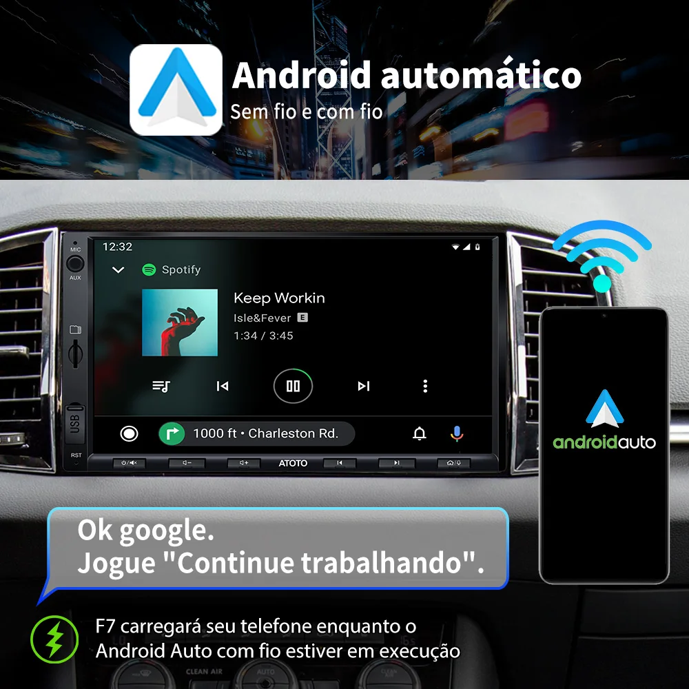 Atoto f7 we 7 polegadas rádios do carro 2din multimídia player