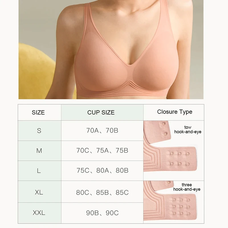 Sujiin Sports Bra Seamless Wireless Push Up Bra for Women Comfortable Soft  Support Female Underwear Brassiere Crop Tops MX171