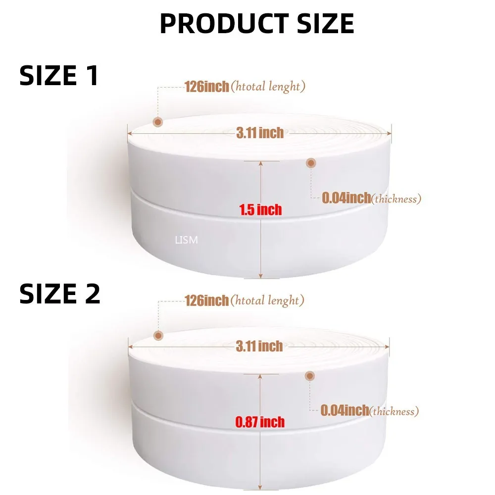 PVC Sealing Tape for Bathroom Bath Toilet Kitchen Caulk Strip Tape Self Adhesive Waterproof Wall Sticker Mold Proof Tapes 1 Roll sealing strip tape sealing tape waterproof tape
