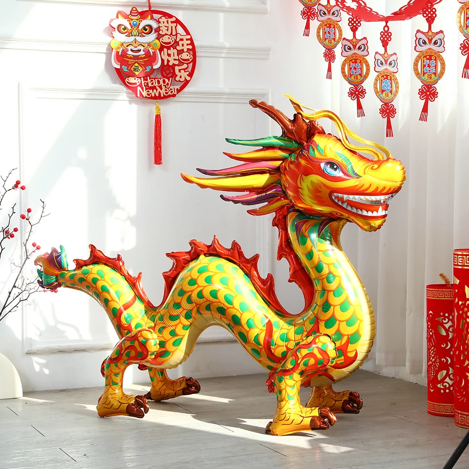 Large Standing Dragon Foil Balloon Chinese New Year Party Large Standing Dragon Foil Balloon Chinese New Year Party