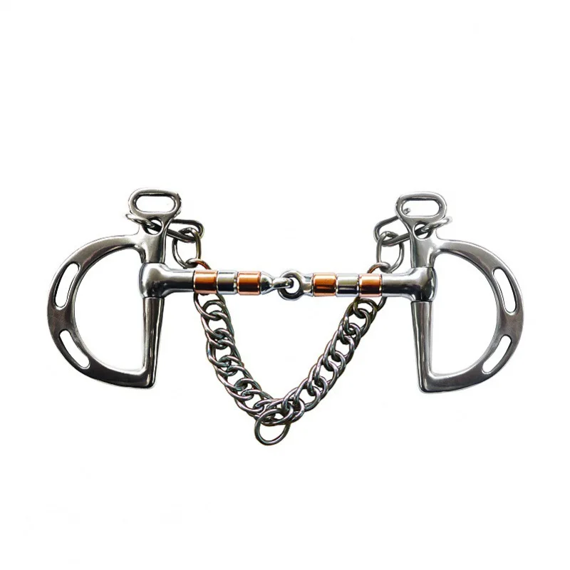 Professional Horse Bit Stainless Steel Chain Horse Snaffle Bit Equestrian Harness Equipment Product 6
