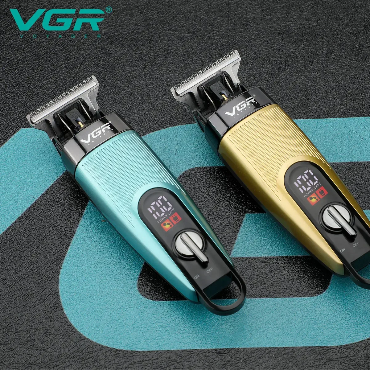 Hair Trimmer VGR 975 Professional Rechargeable Haircut Machine Electric Digital Display Clippers for Men