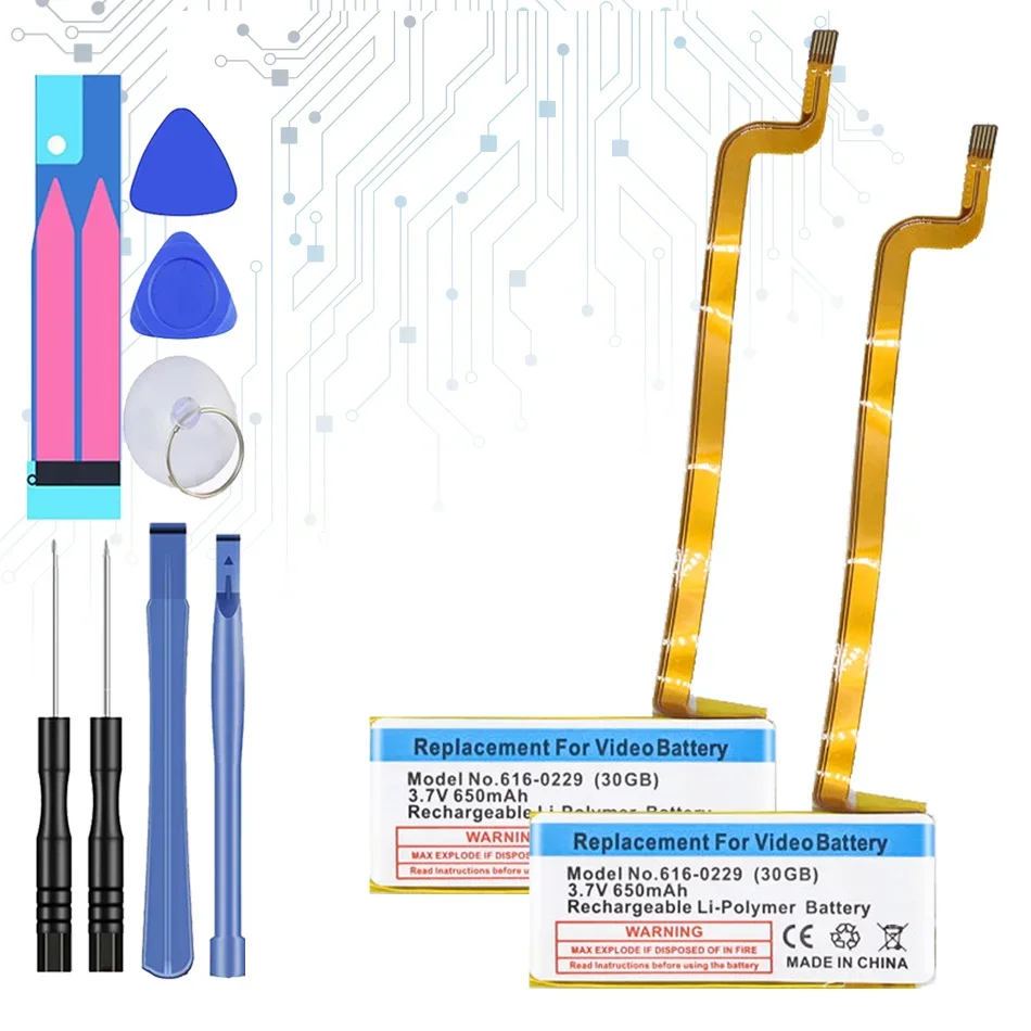 616-0229 650Mah Batteria Di Ricambio Per Apple Ipod Classic Gen 6Th 7Th 80Gb 120Gb Sottile 160Gb Per Ipod 5/5.5 Gen 30 Gb