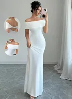 Off Shoulder Party Dress, Women‘s Sleeveless Sexy Bodycon Midi Dress, Elegant Bandage Cocktail Dress for Night Out - Image 5