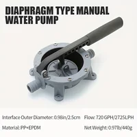 ปั๊มน้ำท้องเรือแบบแมนนวล 720 แกลลอนต่อชั่วโมง เครื่องมือถ่ายน้ำ ปั๊มไดอะแฟรมแบบดูดเองสำหรับเรือเดินทะเล 3