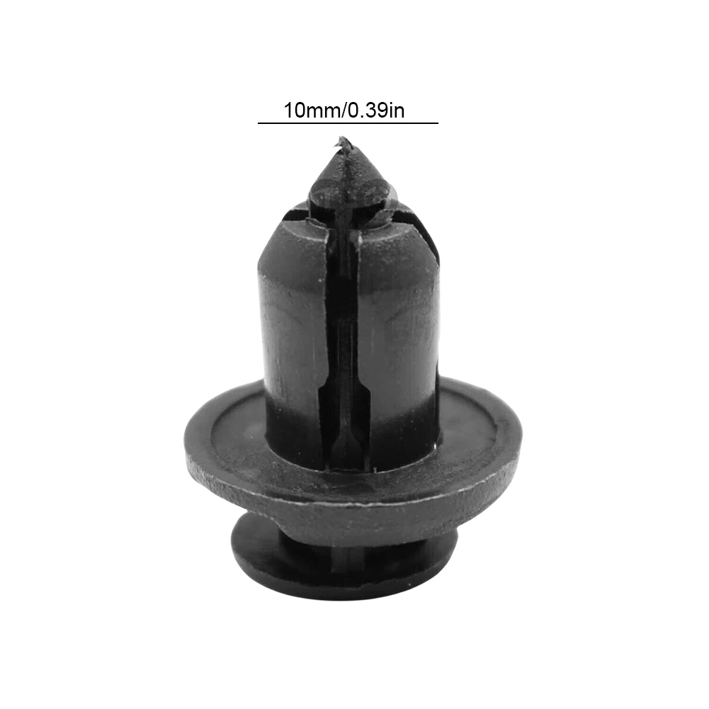 Hood Fender Push Rivets Black Bumper Clip Retainer Screw Plastic Door Panel Fender Liner Retainer Clip Auto Bumper Fender Buckle