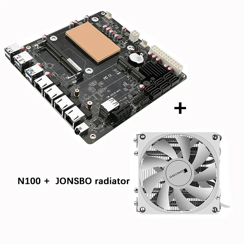 Intel N100搭載　NAS用マザーボード N150/i3-N305 NASボード DDR5マザーボード 4x Intel i226-V 2.5G 2x M