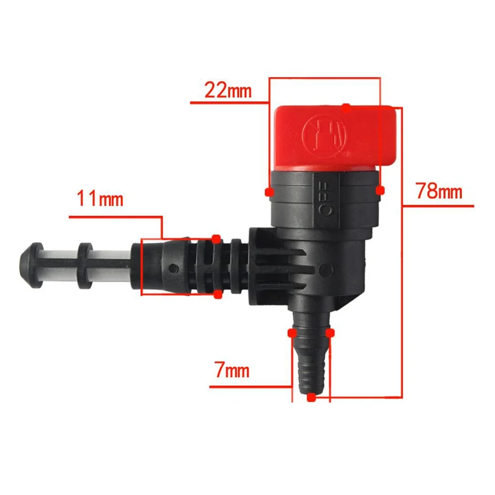 High Quality Fit 1/4" ID Fuel Line Fuel Switch Shut Off Valve 192980GS Durbale Tank Generator Valve