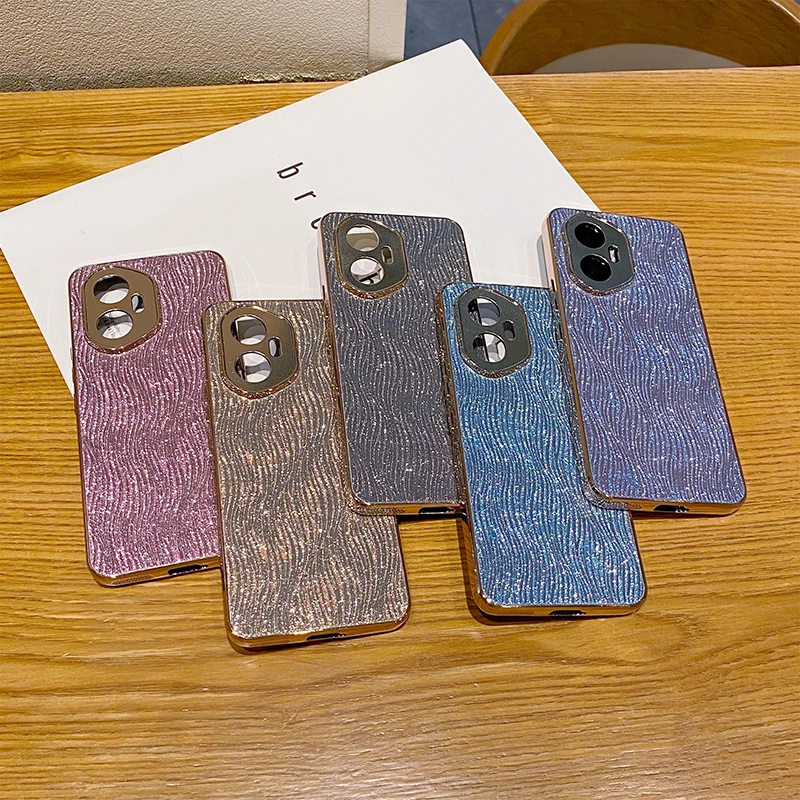 Luxury Bling Glitter Rose Phone Case - Electroplated Shockproof Hard PC Cover
