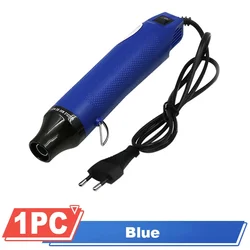 High-Performance Electric Heat Gun for DIY Crafts and Shrink Tubing (Blue)
