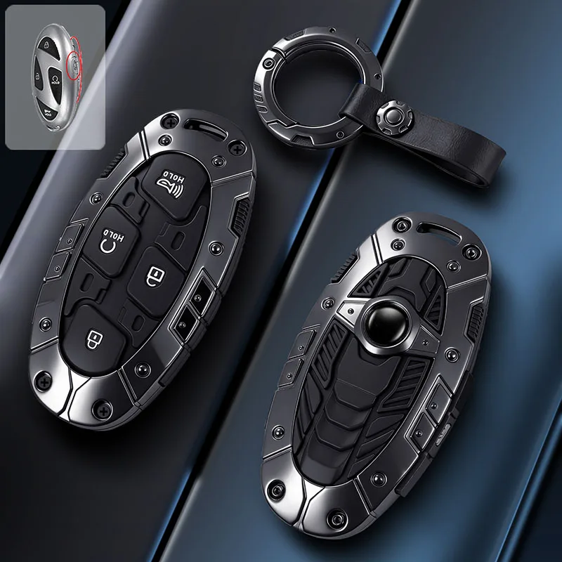 Für Hyundai IONIQ 6 New Grand Prix GN7 Kona 5 7 Tasten Modische Autoschlüssel-Hülle Geschützter Schlüsselanhänger Zubehör – Detail 6