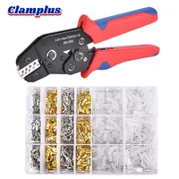SN-58B Wire Terminal Crimping Tool Kit AWG24-16 Self-Adjusting Ratcheting Wire Crimper 720PCS Male and Female Spade Connectors 1