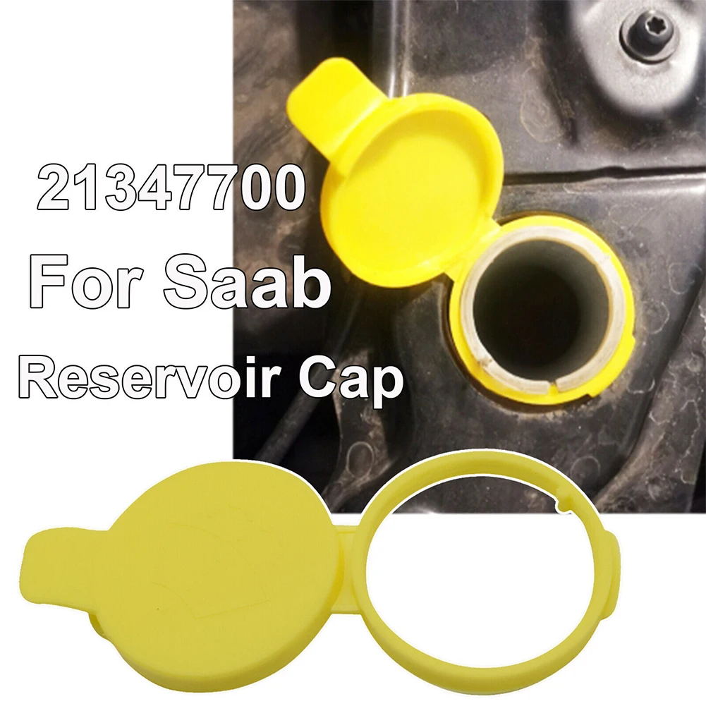 Saab 9-3 03-11 9-5 99-09 21347700 용 와셔 유체 리저버 캡 1 개 노란색 ABS 고품질 외장 자동차 캡 액세서리
