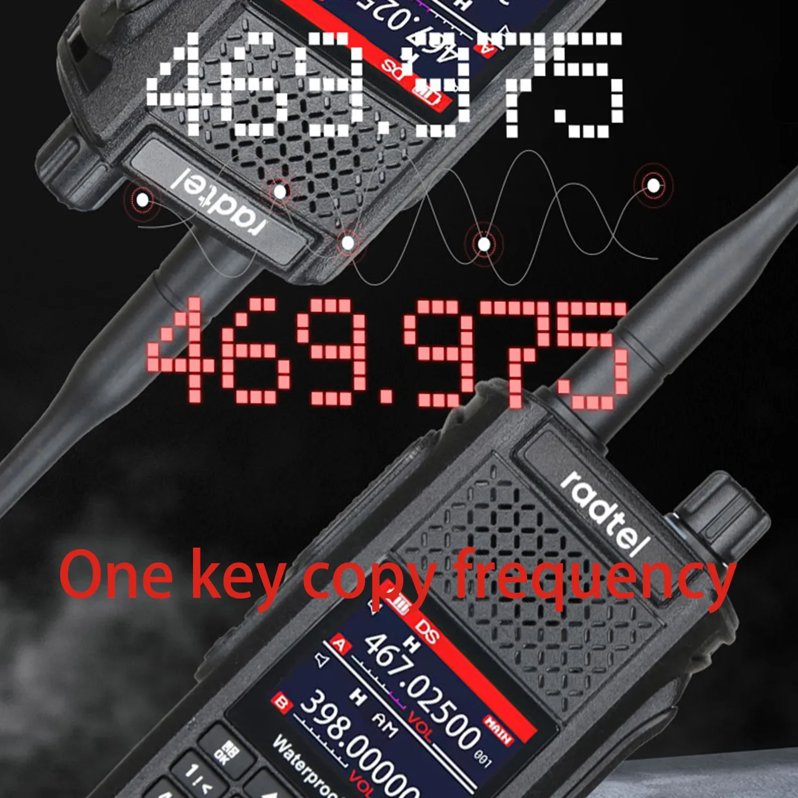 Radtel-Waterproof Bandas completa Rádio Amador, Aviação Air Band Walkie Talkie, Frequência de cópia sem fio, RT-630, 10W, IP67, SSB