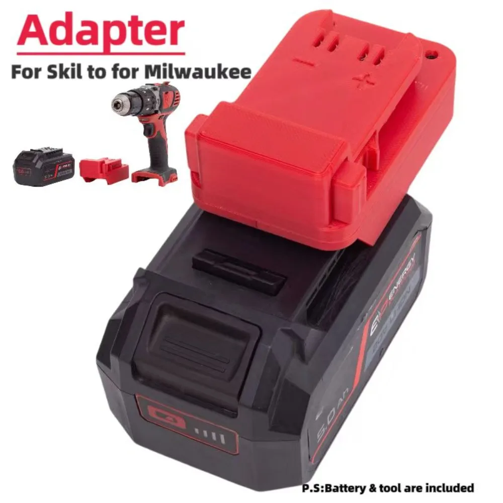 

Adapter for Skil 20v Li-ion Battery Replacement to for Milwaukee M18 Wireless Portable Tool Converter