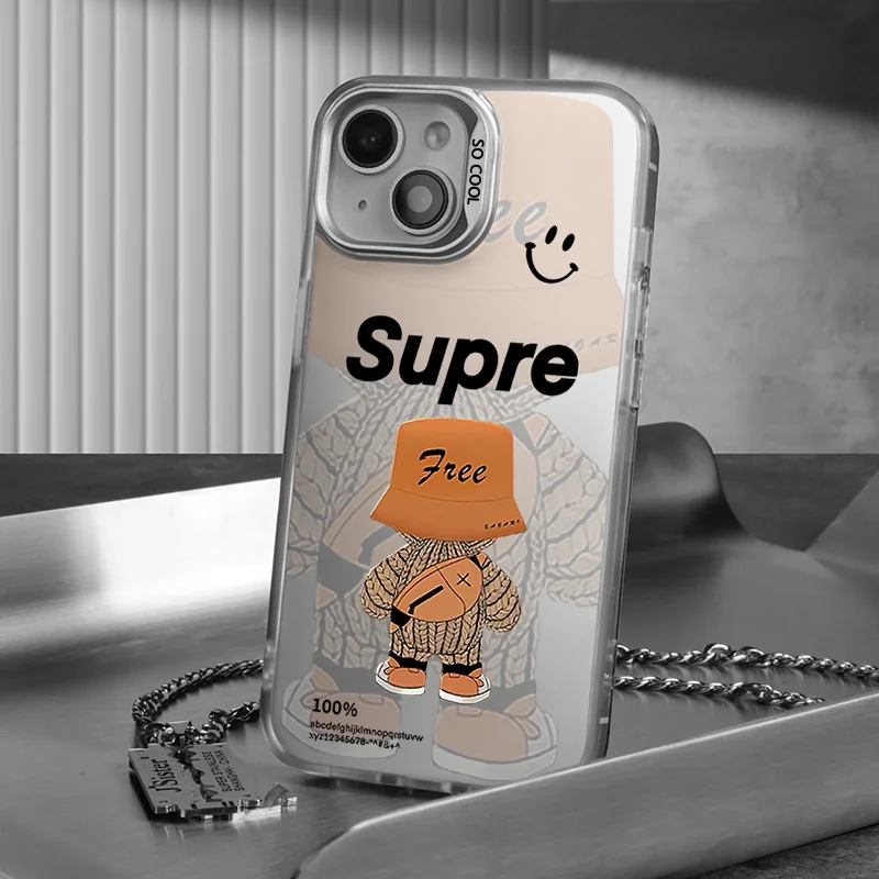 Аксессуары для IPHONE11 IPHONE12 IPHONE13PROMAX 14PRO 15 15PRO 15PROMAX креативная матовая подвеска брендовая фотография
