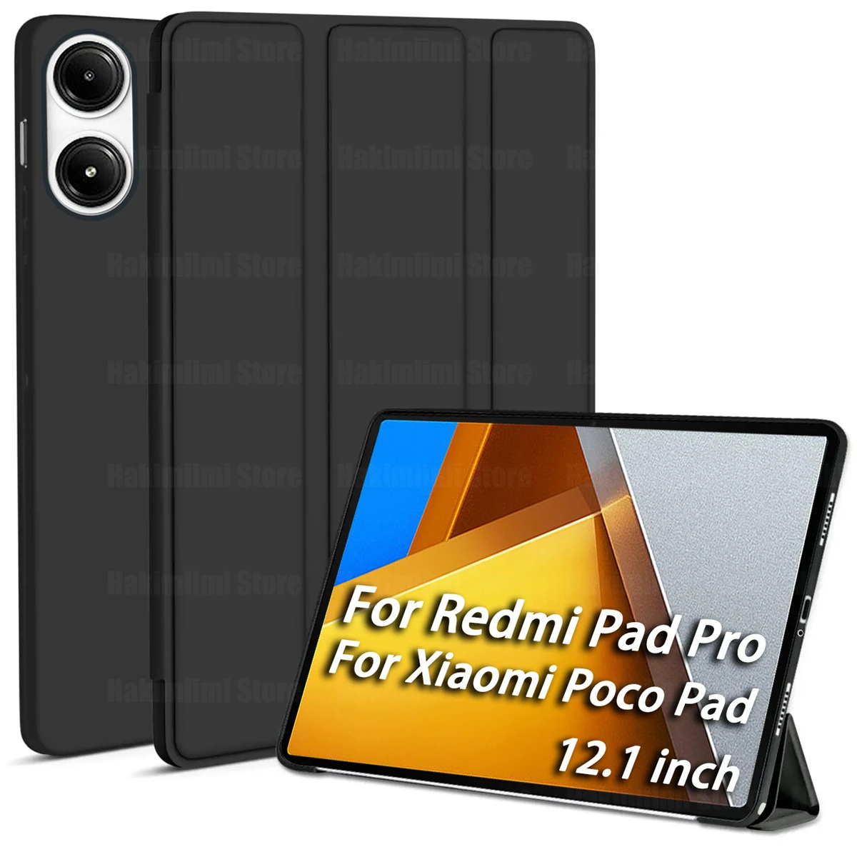 Ultra-Slim Triple Fold Auto Wake/Sleep Protective Tablet Case