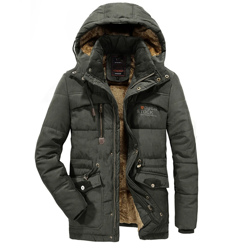 Fit -20 'C Brand Winter Jacket Men Plus size 5XL 6XL Parkas men Thicken  Warm Parka