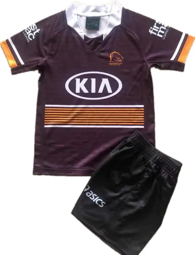 BRISBANE BRONCO 2021 KIDS HOME RUGBY JERSEY 2021 KIDS HOME JERSEY
