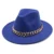 Fedora Hats Unisex Weave  Wide Brim Warm Leisure Wool Cap Solid Color Cone Chain Elegant Thick Luxury Hat Hat Women Man 8