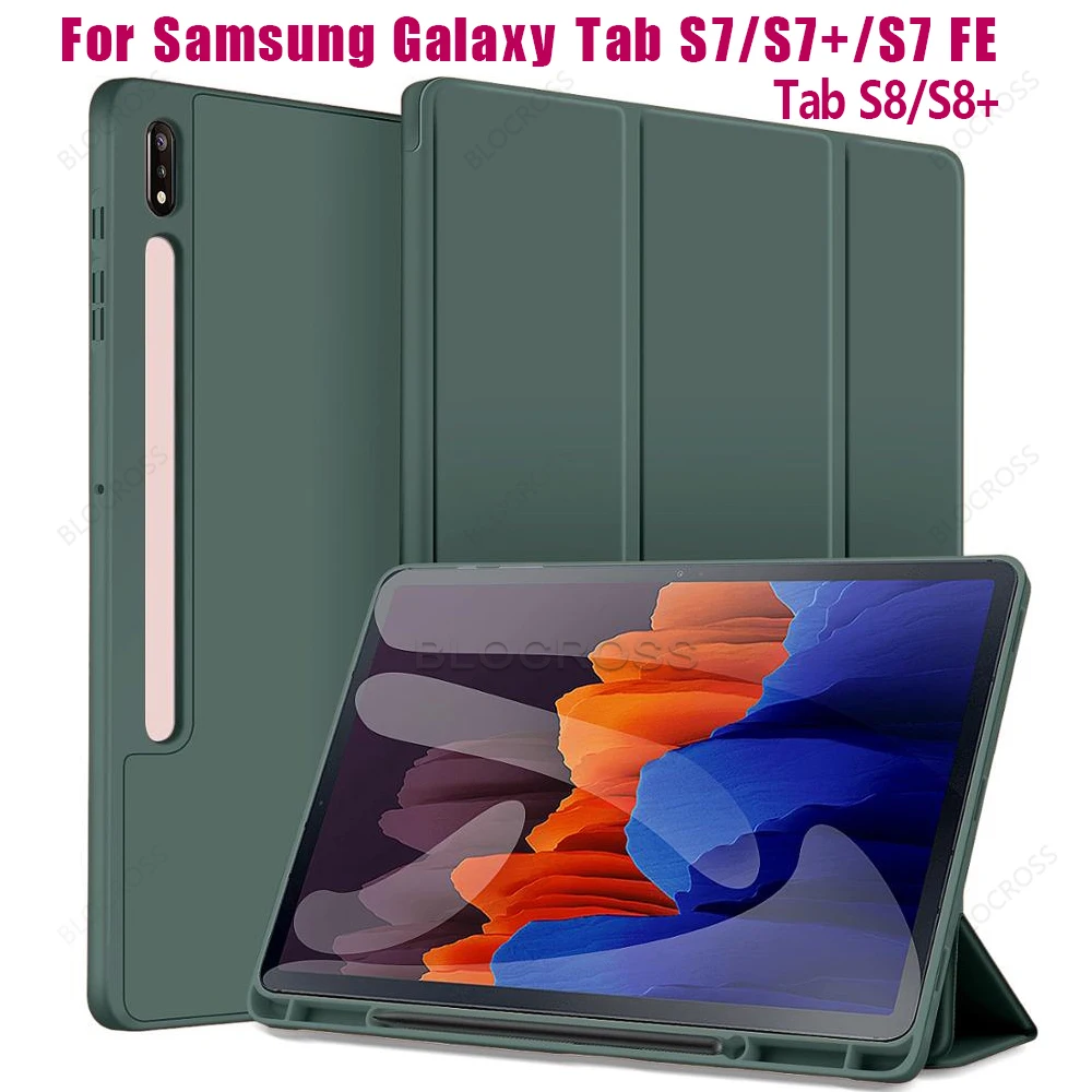 Custodia magnetica per Samsung Galaxy Tab S7 FE LTE 12.4 pollici con Cover  portamatite per Samsung Galaxy Tab S8 Plus 2022 Auto Sleep _ - AliExpress  Mobile