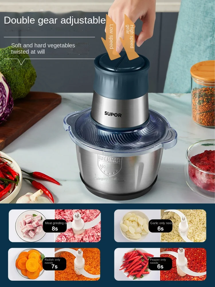 6l Stainless Steel Meat Grinder Chopper Automatic Electric Mincing Machine  High-quality Household Or Commercial Food Processor - Meat Grinders -  AliExpress