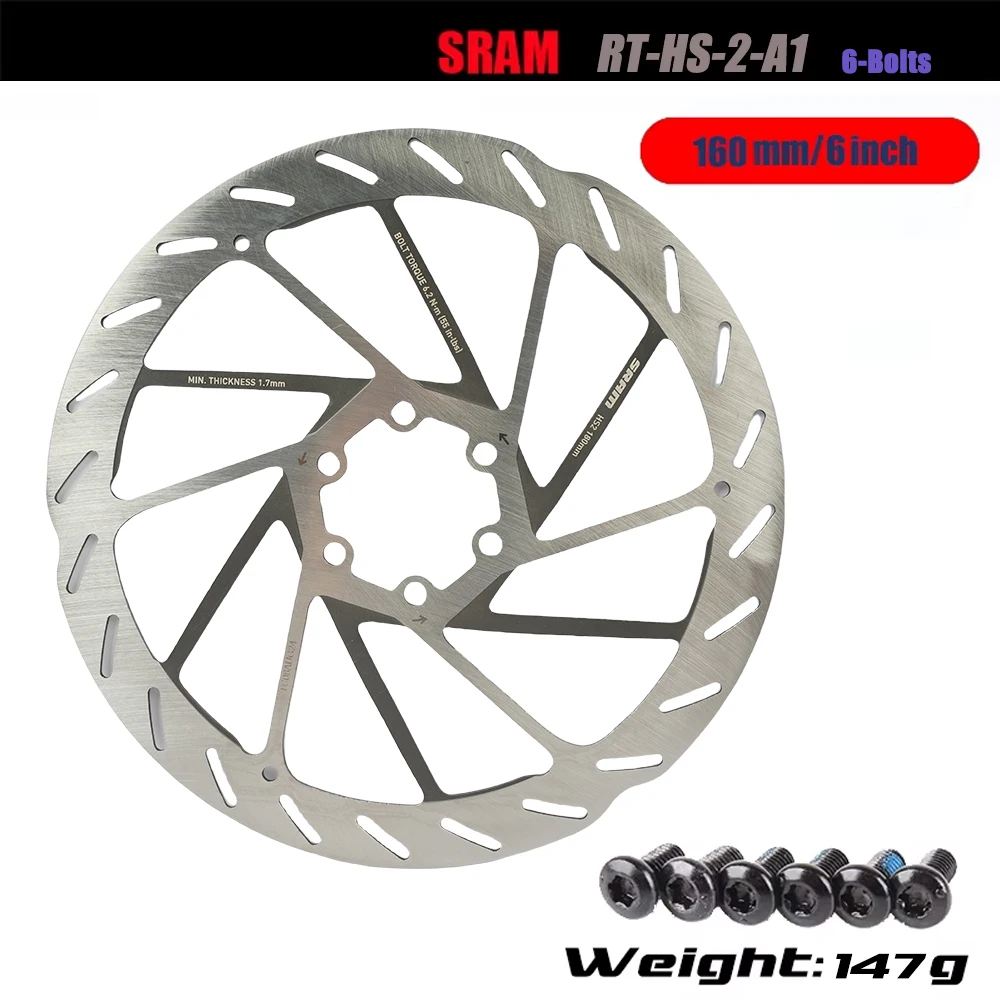 Sram中心線ディスクブレーキローター6ボルト200ミリメートル180