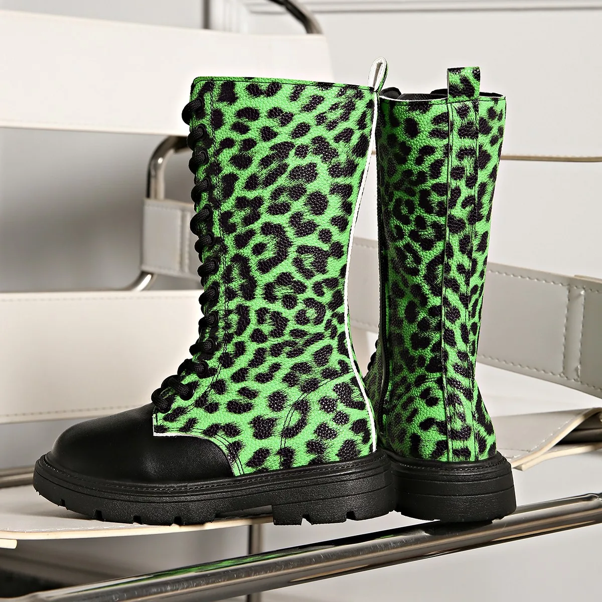 Girls Autumn Mid Calf Boots Breathable Non Slip School Shoes