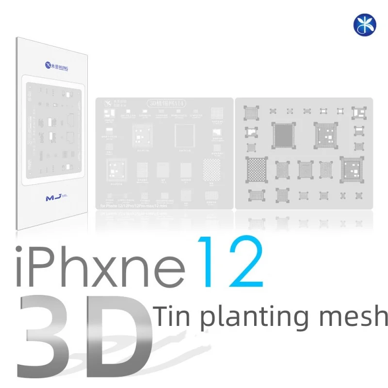 

Трафарет MIJING 3D BGA для телефона A8-A15 7 8 9X11 12 13 14 Серия универсальная Оловянная стальная сетка для посадки