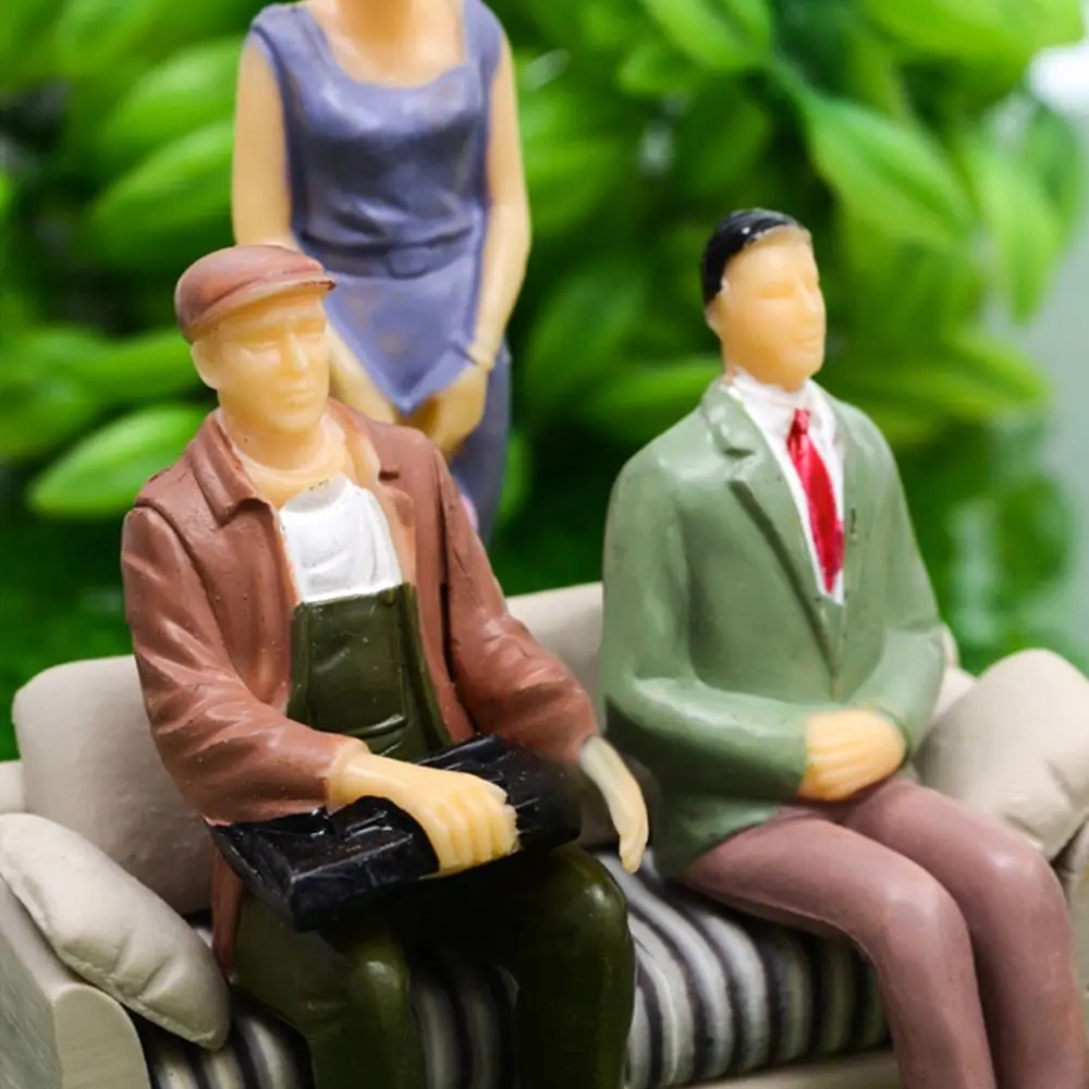 10/20/25/50pcs 1:75/1:50/1:42/1:30/1:25 Scale Toy Figures Hand-made People Figures ABS Model DIY Character Building Passengers - 3