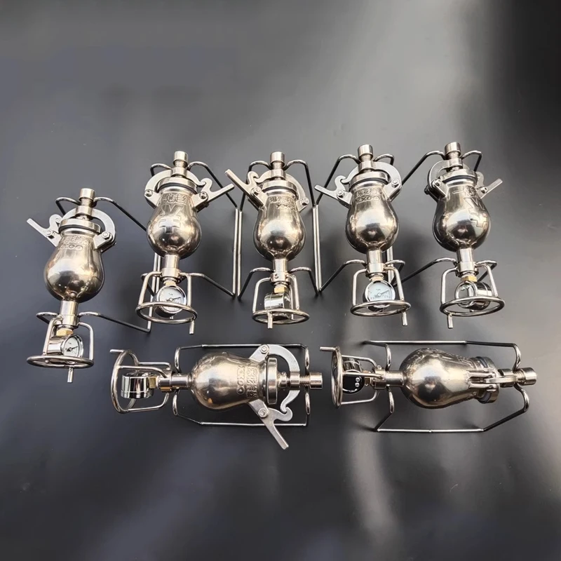 Hand Popcorn Machine Open Firing Popcorn Puffing Machine Stainless Steel Mini Popper Small Manual Maker Open Firing
