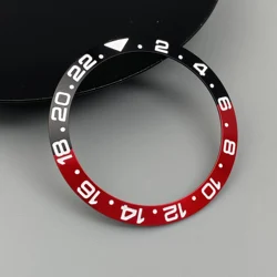 Ceramic & Aluminum Bezel GMT Diving Watch Insert for 40mm Watch Case Replacement (GMT 4 Alloy Bezel)